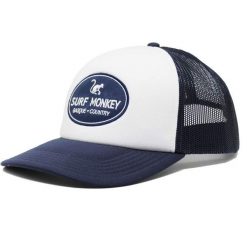 Czapka Trucker - Pikowana / Rozmiar uniwersalny (Granatowy). Niebieskie czapki z daszkiem SURF MONKEY, z aplikacjami, z poliesteru. Za 159.95 zł.