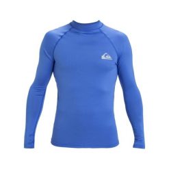 Koszulka surfingowa z długim rękawem UPF 50 dla Mężczyzn EVERYDAY Niebieski. Niebieskie bluzki z długim rękawem Quiksilver, m, bez wzorów, z elastanu, bez kołnierzyka, bez ramiączek. Za 200.38 zł.