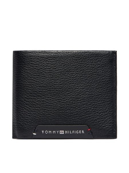 Tommy Hilfiger Portfel Th Corp Mini Cc AM0AM14788 Czarny. Czarne portfele Tommy Hilfiger, bez wzorów, ze skóry. Za 249.99 zł.