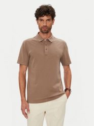 Michael Kors Polo CS15073C93 Brązowy Regular Fit. Brązowe koszulki polo sportowe Michael Kors, m, bez wzorów, z bawełny, bez kołnierzyka, bez ramiączek. Za 319.99 zł.