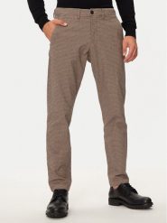 Selected Homme Chinosy 16092753 Beżowy Slim Fit. Brązowe eleganckie spodnie Selected Homme, m, z bawełny. Za 179.99 zł.