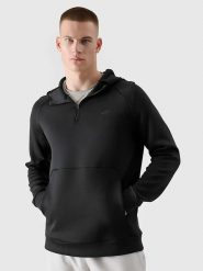 4F Bluza w kolorze czarnym rozmiar: L. Czarne bluzy 4F, l, bez wzorów, z kapturem. Za 96.60 zł.