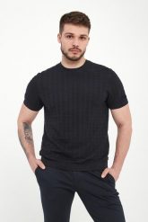 Sweter męski krótkim rękawem Theor JOOP!. Swetry nierozpinane JOOP!, l, bez wzorów, bez kołnierzyka, bez ramiączek. Za 549.00 zł.