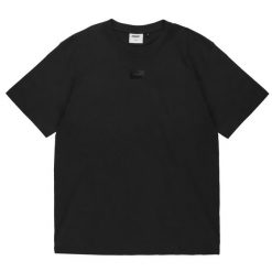 T-shirt sportowy z krótkim rękawem męski Jacquard Label T-shirt. Czarne t-shirty sportowe Prosto., bez wzorów, z bawełny, bez ramiączek. Za 164.99 zł.