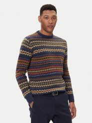 Barbour Sweter Case Fair MKN1027NY72 Granatowy Regular Fit. Niebieskie swetry rozpinane Barbour, m, bez wzorów, z wełny, bez kołnierzyka, bez ramiączek. Za 689.99 zł.