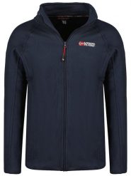 Geographical Norway Kurtka polarowa "Tug" w kolorze granatowym rozmiar: S. Niebieskie kurtki Geographical Norway, s, bez wzorów, z materiału, bez kaptura. Za 79.21 zł.