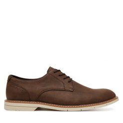Półbuty Aldo. Brązowe eleganckie półbuty Aldo, bez wzorów, bez obcasa, bez zapięcia. Za 339.99 zł.