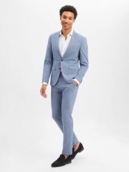 Finshley & Harding garnitur biznesowy Mężczyźni Slim Fit niebieski, 102. Niebieskie garnitury Finshley & Harding, do pracy, m, bez wzorów. Za 699.95 zł.