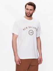New Balance T-Shirt Sport Seasonal Graphic MT31904 Biały Relaxed Fit. Białe t-shirty sportowe New Balance, bez wzorów, z bawełny, bez ramiączek. Za 89.99 zł.