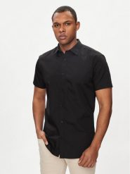 Jack&Jones Koszula Joe 12195062 Czarny Slim Fit. Czarne koszule Jack&Jones, m, bez wzorów, z syntetyku, bez kołnierzyka, bez ramiączek. Za 89.99 zł.