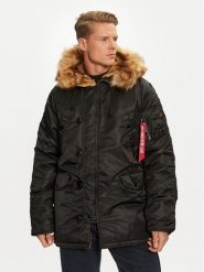 Alpha Industries Kurtka zimowa 103141 Czarny Regular Fit. Czarne kurtki Alpha Industries, na zimę, m, bez wzorów, z syntetyku, bez kaptura. Za 589.99 zł.