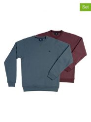 The Time of Bocha Bluzy (2 szt.) w kolorze niebieskim i fioletowym rozmiar: L. Niebieskie bluzy The Time of Bocha, l, bez wzorów, z bawełny, bez kołnierzyka, bez ramiączek. Za 217.53 zł.