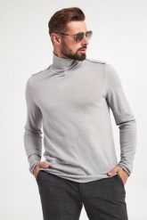 Sweter męski z golfem wełniany Lollor JOOP! JEANS. Golfy JOOP! Jeans, m, bez wzorów, z jeansu, bez kołnierzyka, bez ramiączek. W wyprzedaży za 529.72 zł.