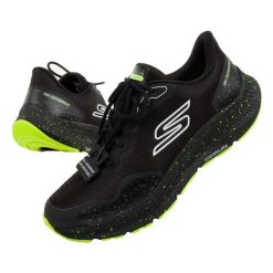 Buty sportowe męskie Skechers Go Run. Czarne buty do biegania Skechers, bez wzorów, bez zapięcia. Za 369.00 zł.