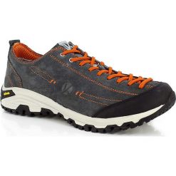 Skórzane buty turystyczne w kolorze antracytowym. Buty trekkingowe marki Kimberfeel. W wyprzedaży za 268.95 zł.