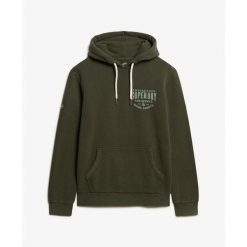 Bluza z kapturem Superdry Machined Goods Workwear. Zielone bluzy Superdry, m, bez wzorów, z kapturem. W wyprzedaży za 346.95 zł.
