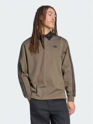 Adidas Polo 159300 Brązowy Loose Fit. Brązowe koszulki polo Adidas, m, bez wzorów, bez kołnierzyka, bez ramiączek. Za 238.99 zł.