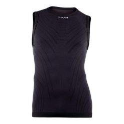 Motyon 2.0 Sleeveless Base Layer. Czarne bielizna termoaktywna UYN, na zimę, bez wzorów, bez ramiączek. W wyprzedaży za 188.55 zł.