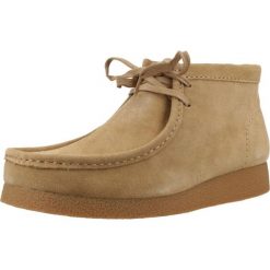 Buty CLARKS WALLABEE EVOBT Jasnobrązowy. Brązowe buty turystyczne Clarks, bez wzorów, z tkaniny, bez zapięcia, trekkingowe. Za 418.99 zł.