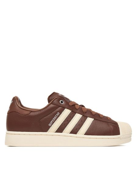 Adidas Sneakersy Superstar II KK4724 M Brązowy. Brązowe buty sportowe casual Adidas, bez wzorów, ze skóry, bez zapięcia. Za 529.99 zł.