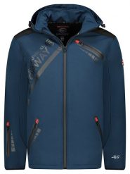Geographical Norway Kurtka softshellowa "Twopac" w kolorze granatowym rozmiar: 3XL. Niebieskie kurtki outdoor i hardshell Geographical Norway, xl, bez wzorów, bez kaptura. Za 229.95 zł.