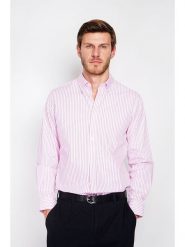 William de Faye Koszula w kolorze jasnoróżowo-białym rozmiar: 50. Różowe koszule William de Faye, bez wzorów, z bawełny, bez kołnierzyka, bez ramiączek. Za 143.99 zł.