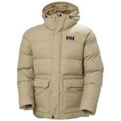 Kurtka puchowa Helly Hansen Nordic. Brązowe kurtki Helly Hansen, na lato, m, bez wzorów, z materiału, bez kaptura. Za 1,199.00 zł.