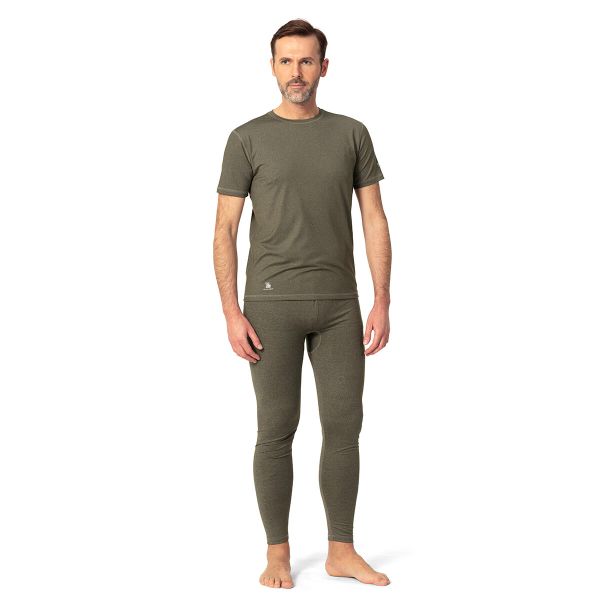 Legginsy trekkingowe męskie Tagart California Olive elastyczne i rozciągliwe. Zielone bielizna termoaktywna TAGART, m, bez wzorów, bez ramiączek. Za 209.00 zł.