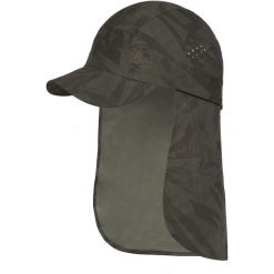 Czapka z nakarcznikiem sahara cap ochrona UVP50. Szare czapki z daszkiem Buff, bez wzorów. W wyprzedaży za 167.93 zł.