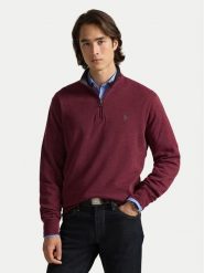 Polo Ralph Lauren Bluza 710812963075 Bordowy Regular Fit. Czerwone bluzy Polo Ralph Lauren, m, bez wzorów, z bawełny, bez kaptura. Za 819.99 zł.