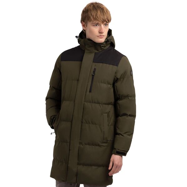 Męska Kurtka Ocieplana Clipster. Zielone kurtki Trespass, l, bez wzorów, z materiału, z kapturem. Za 309.99 zł.