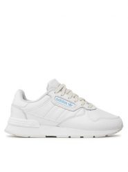 Adidas Sneakersy Trezoid 2 ID4613 Biały. Białe buty sportowe casual Adidas, bez wzorów, ze skóry, bez zapięcia. Za 299.99 zł.