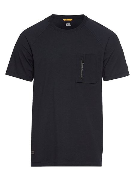 Camel Active Koszulka funkcyjna w kolorze granatowym rozmiar: L. Niebieskie t-shirty sportowe Camel Active, bez wzorów, z materiału, bez ramiączek, outdoorowe. Za 113.90 zł.