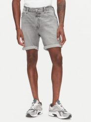 Lee Szorty jeansowe Rider 112363904 Szary Slim Fit. Szare szorty Lee, m, bez wzorów, z bawełny. Za 189.99 zł.