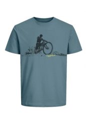T-shirt z rowerowym printem, Comfort Fit, T-DAREN. T-shirty Volcano, l, bez wzorów, z bawełny, bez kołnierzyka, bez ramiączek. Za 59.99 zł.