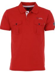Peak Mountain Koszulka polo w kolorze czerwonym rozmiar: L. Czerwone koszulki polo Peak Mountain, l, bez wzorów, z bawełny, bez kołnierzyka, bez ramiączek. Za 114.95 zł.