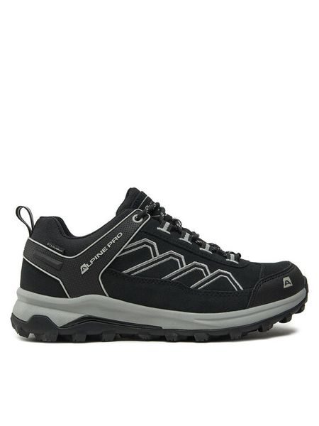 Alpine Pro Trekkingi Gimie UBTD371990 Czarny. Czarne buty trekkingowe Alpine Pro, bez wzorów, ze skóry, bez zapięcia. Za 279.99 zł.