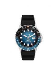 Fossil Zegarek Blue GMT FS6049 Czarny. Czarne, analogowe zegarki Fossil. Za 539.99 zł.