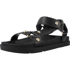 Sandały GEOX J SANDAL FOAMMENTERA Czarny. Czarne sandały Geox, z syntetyku, bez zapięcia. Za 253.99 zł.