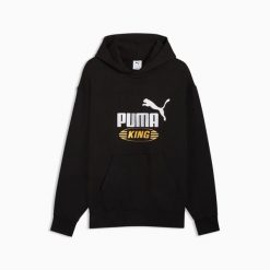 Bluza sportowa męska Puma FUTURE ARCHIVE KING RELAXED 63440901. Czarne bluzy z kapturem Puma, l, bez wzorów, z kapturem. Za 241.38 zł.
