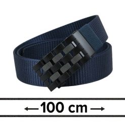 Pasek Materiałowy, Granatowy 100 cm, Solidny, Automatyczna Klamra, Militarny -Pako Jeans. Niebieskie paski Pako Jeans, bez wzorów, z jeansu, klasyczne. Za 49.00 zł.