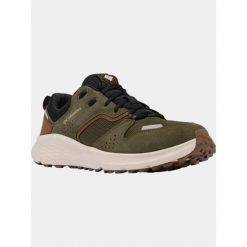 Buty Męskie Columbia Benson. Zielone buty trekkingowe Columbia, bez wzorów, bez zapięcia. W wyprzedaży za 458.15 zł.