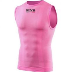 Tank top Sixs SMX. Czerwone bezrękawniki SIXS, bez wzorów, bez kołnierzyka, bez ramiączek. Za 211.00 zł.