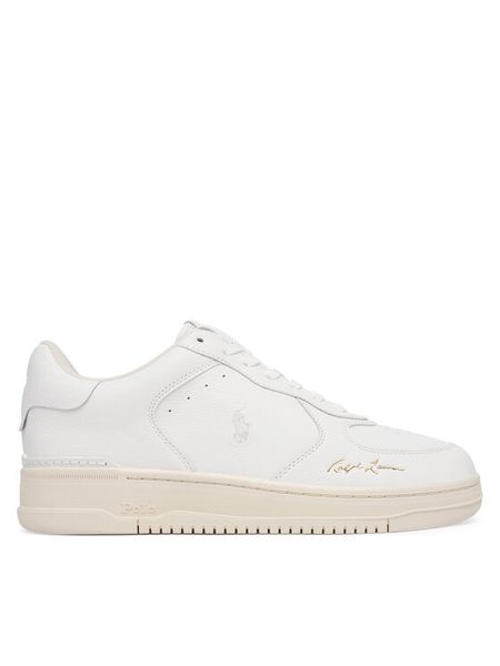 Polo Ralph Lauren Sneakersy 809P13086001 Biały. Białe buty sportowe casual Polo Ralph Lauren, bez wzorów, ze skóry, bez zapięcia. Za 689.99 zł.