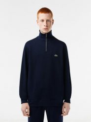 Lacoste Bluza SH1927 Granatowy Classic Fit. Niebieskie bluzy LACOSTE, m, bez wzorów, z bawełny, bez kaptura. Za 549.99 zł.
