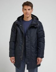LEE MĘSKA KURTKA ZIMOWA PARKA BLACK 112341651 LM14011656. Czarne kurtki Lee, na zimę, m, bez wzorów, bez kaptura. Za 419.99 zł.