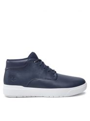 Timberland Sneakersy Seneca Bay Mid TB0A69M1EP11 Granatowy. Niebieskie buty sportowe casual Timberland, bez wzorów, ze skóry, bez zapięcia. Za 359.99 zł.
