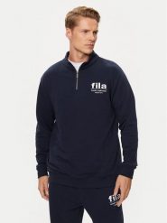 Fila Bluza FAM0660 Granatowy Regular Fit. Niebieskie bluzy Fila, m, bez wzorów, z bawełny, bez kaptura. Za 289.99 zł.