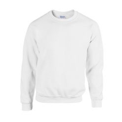 Bluza Rozpinana Unisex Dla Dorosłych Z Grubej Mieszanki Bawełny. Białe bluzy GILDAN, m, bez wzorów, z bawełny, bez kaptura. Za 71.99 zł.