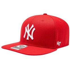 Czapka z daszkiem męska 47 Brand MLB New York Yankees No Shot Cap. Czerwone czapki z daszkiem 47 Brand, bez wzorów, z wełny. Za 191.00 zł.